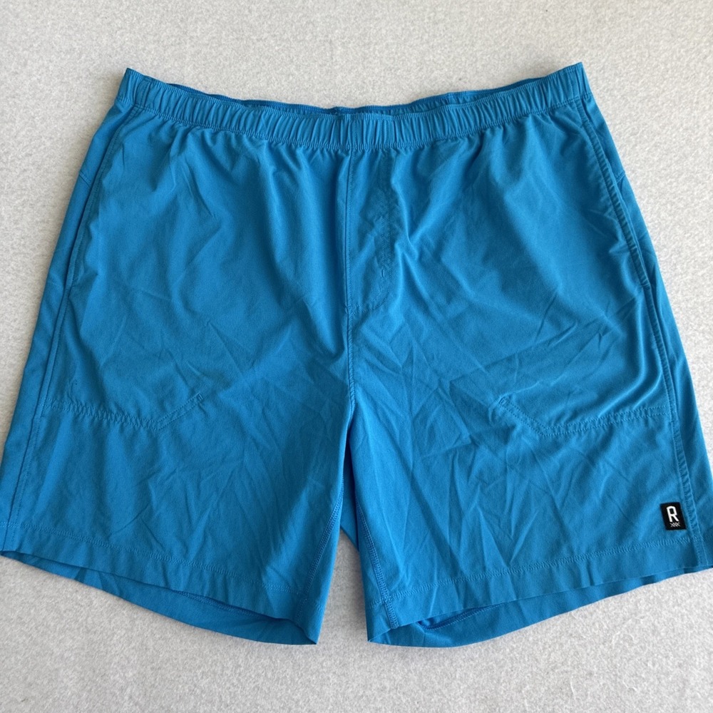 Rhone Men's 7" Inseam Unlined Essential Training Shorts Size XL Blue Gym Workout